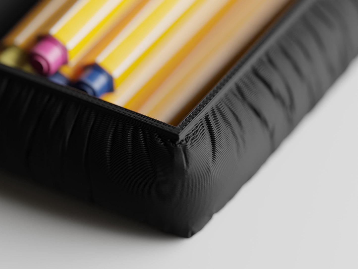 Schreibtisch-Organizer Puffer-Stoff-Look – Moderner, funktionaler Schreibtisch Organizer für Ordnung & Stil