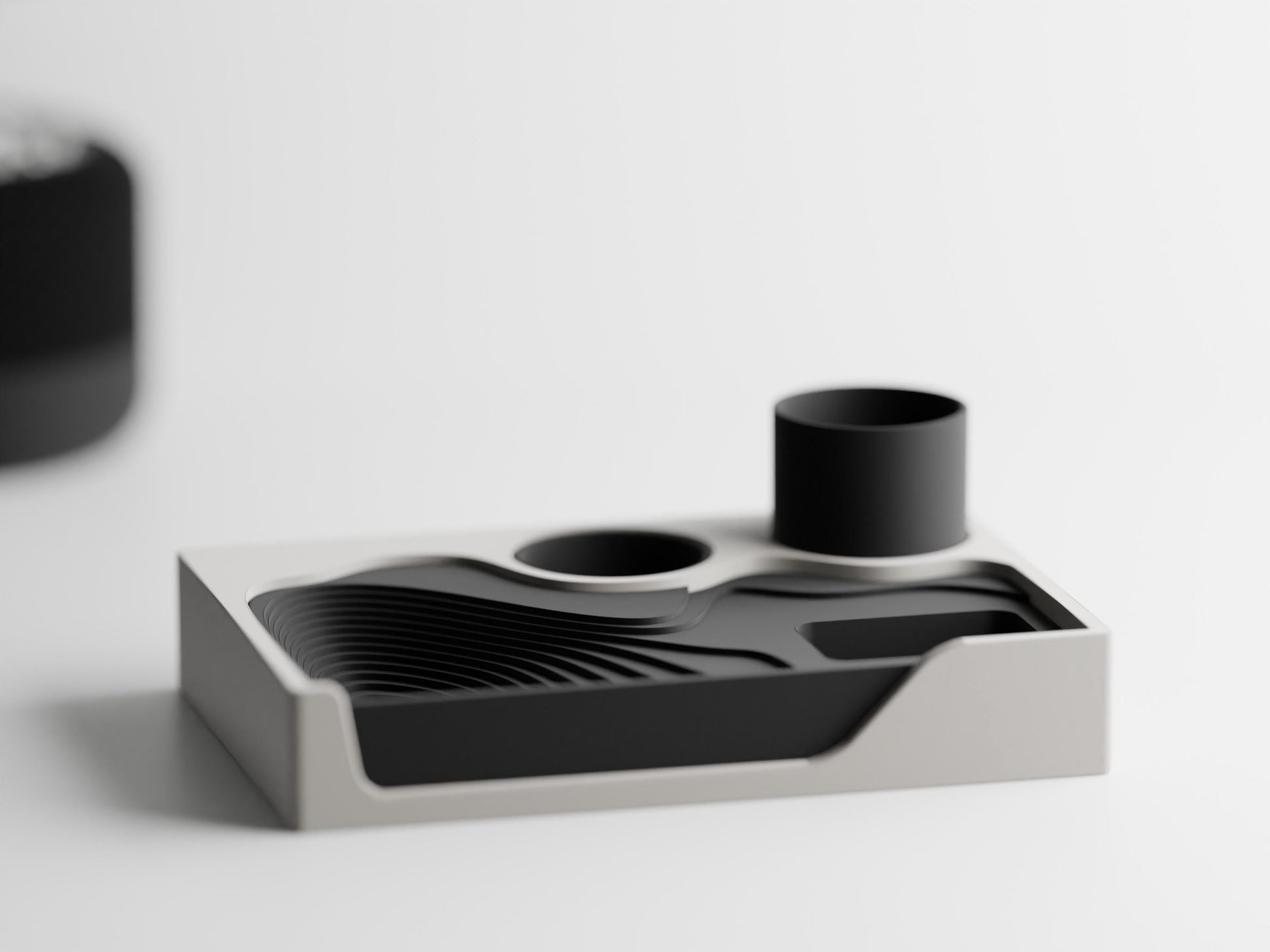 Schreibtisch-Organizer im modernen Stepped-Design | Stylischer Schreibtischaufsatz für Ihr Büro & Home Office