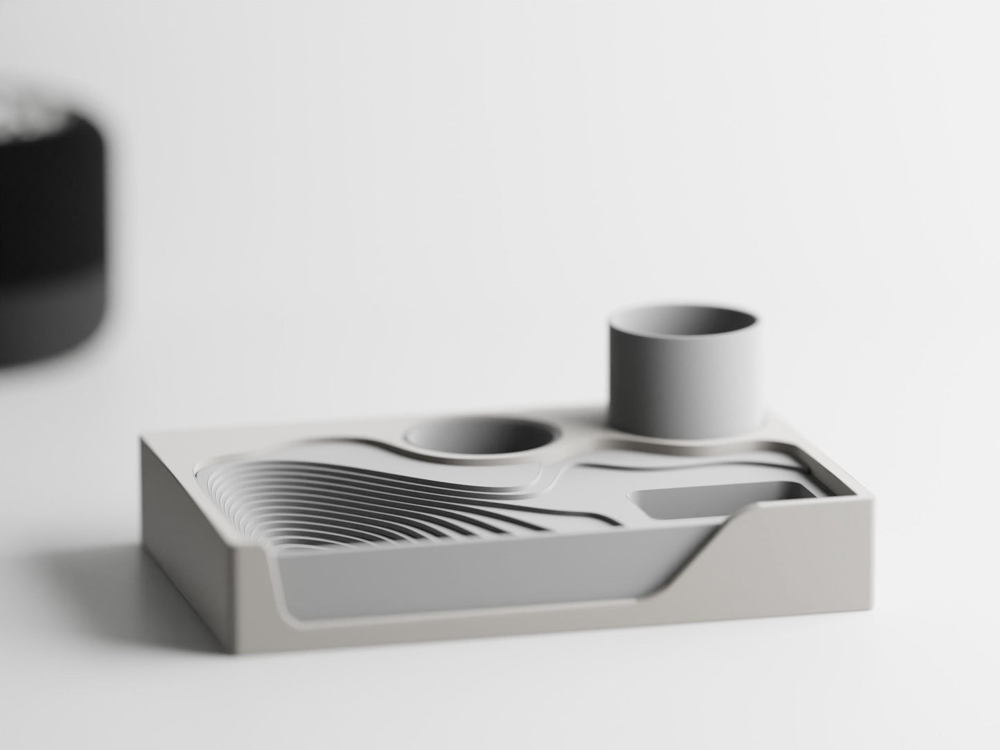 Schreibtisch-Organizer im modernen Stepped-Design | Stylischer Schreibtischaufsatz für Ihr Büro & Home Office