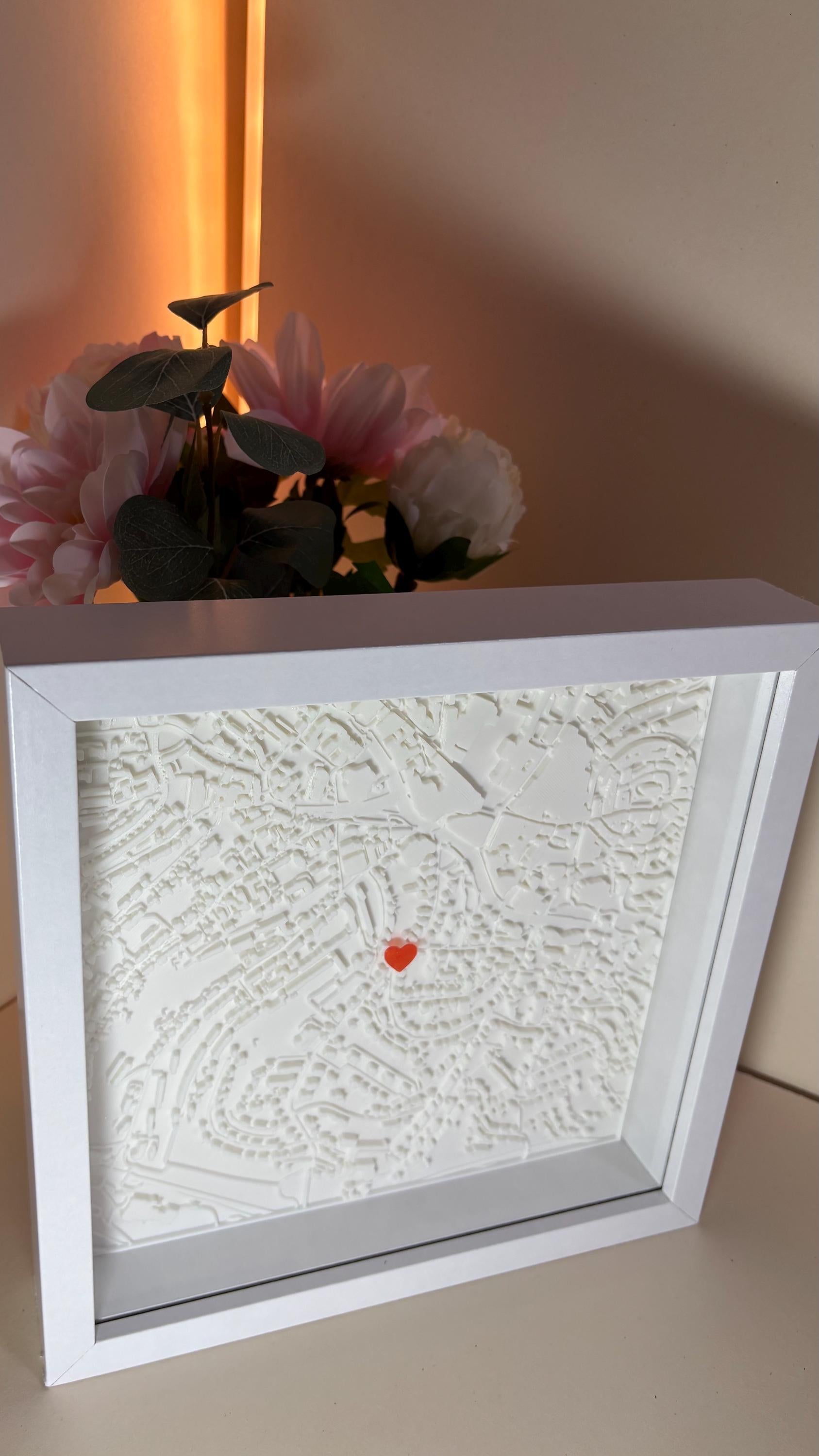 PERSONALIZED PICTURE FRAME - Personalized City Map, Custom Valentine's Day Gift, Anniversary Gift, Personalized Road Print, Personalize Gift