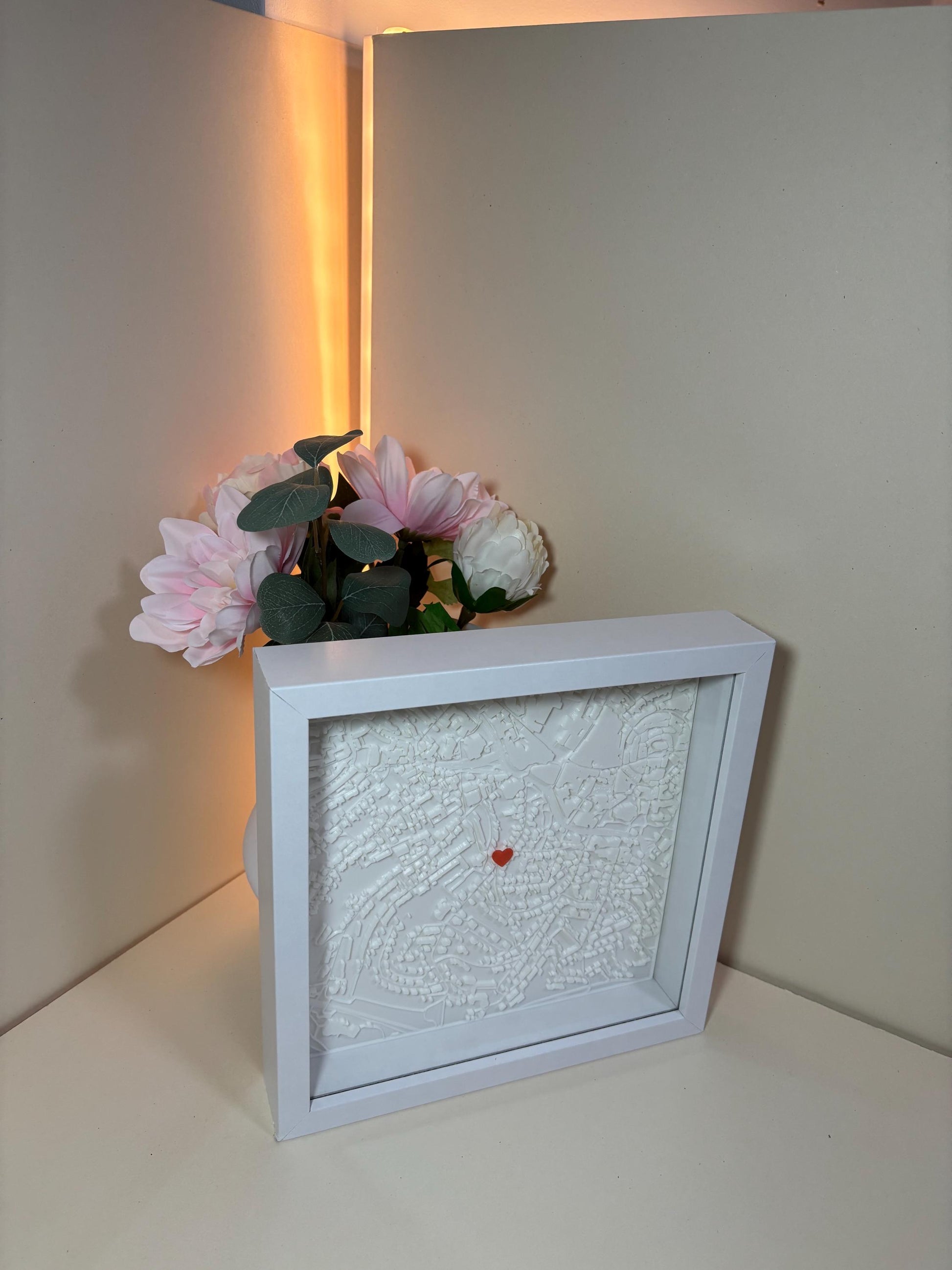 PERSONALIZED PICTURE FRAME - Personalized City Map, Custom Valentine's Day Gift, Anniversary Gift, Personalized Road Print, Personalize Gift