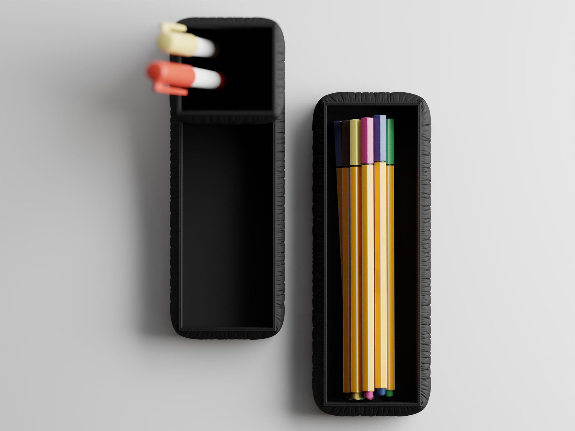 Schreibtisch-Organizer Puffer-Stoff-Look – Moderner, funktionaler Schreibtisch Organizer für Ordnung & Stil