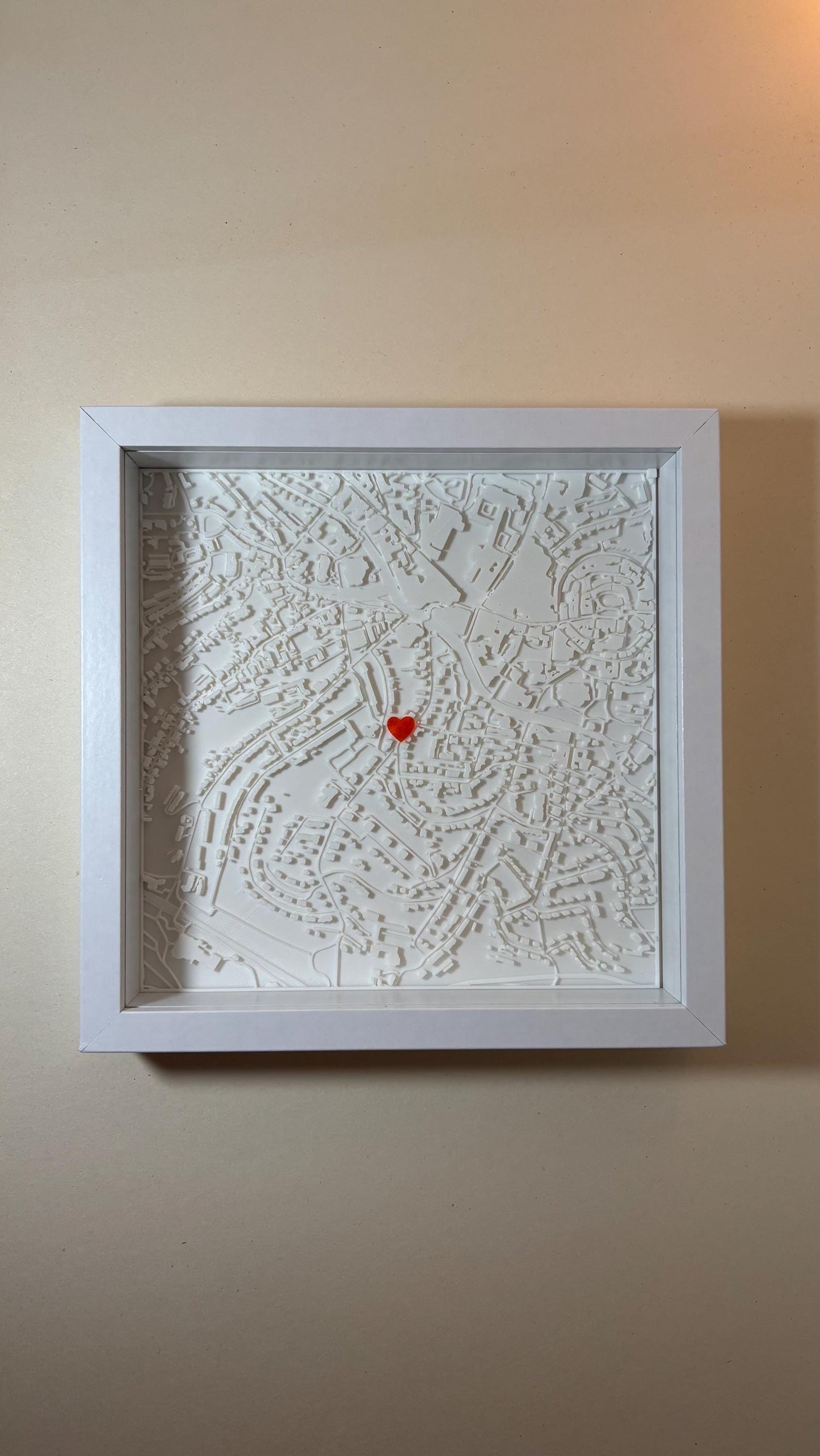 PERSONALIZED PICTURE FRAME - Personalized City Map, Custom Valentine&#39;s Day Gift, Anniversary Gift, Personalized Road Print, Personalize Gift