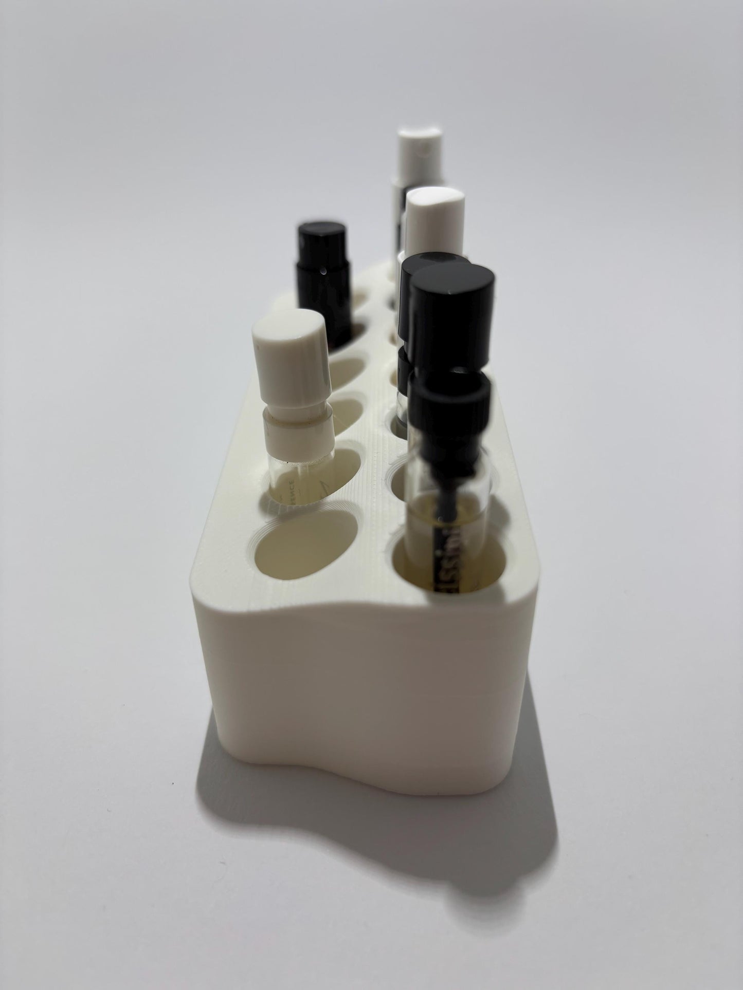 Perfume Sample Holder | 3D Printed Fragrance Vial Organizer | Compact Display Stand