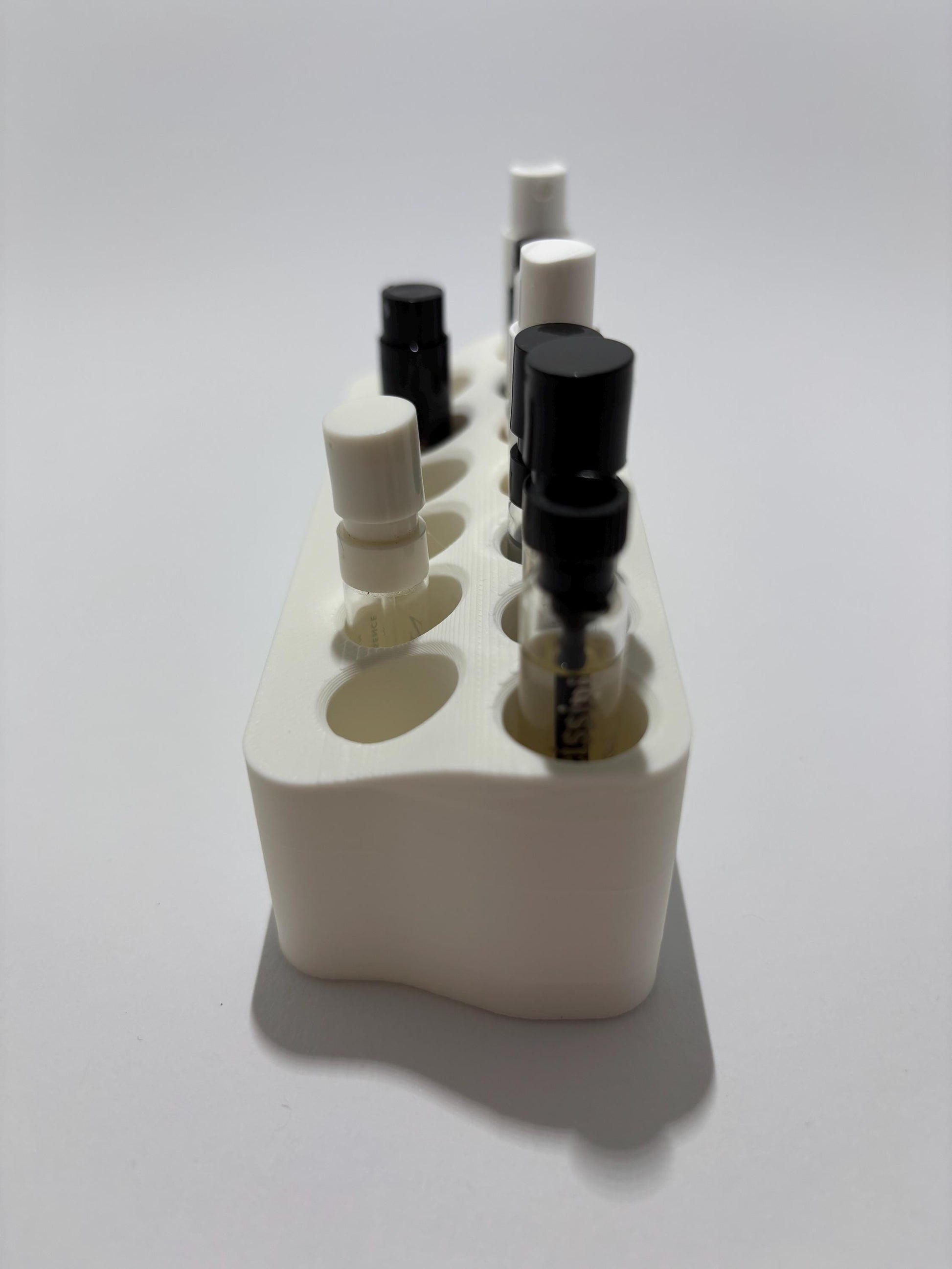 Perfume Sample Holder | 3D Printed Fragrance Vial Organizer | Compact Display Stand