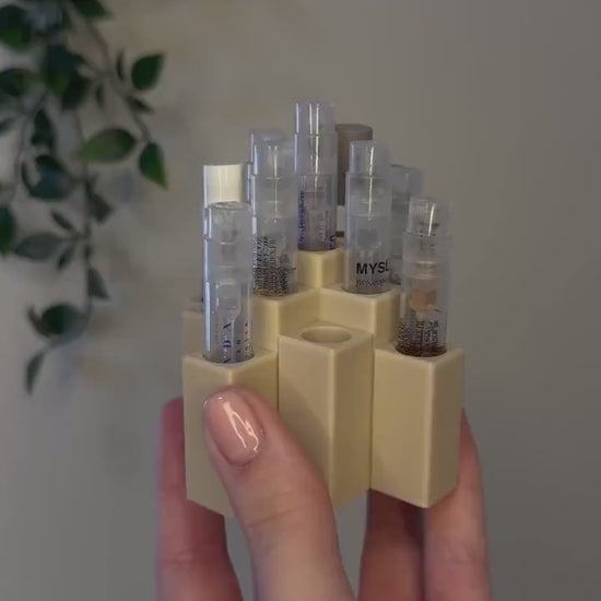 Parfümproben Halter – Organizer für 1ml - 10ml Sprühflakons – Minimalistisches Design – Perfekt für Duftliebhaber