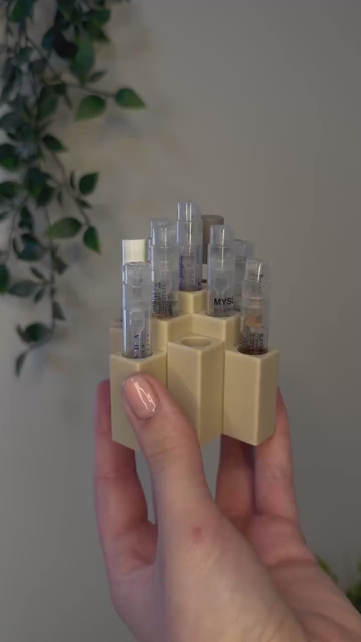 Parfümproben Halter – Organizer für 1ml - 10ml Sprühflakons – Minimalistisches Design – Perfekt für Duftliebhaber