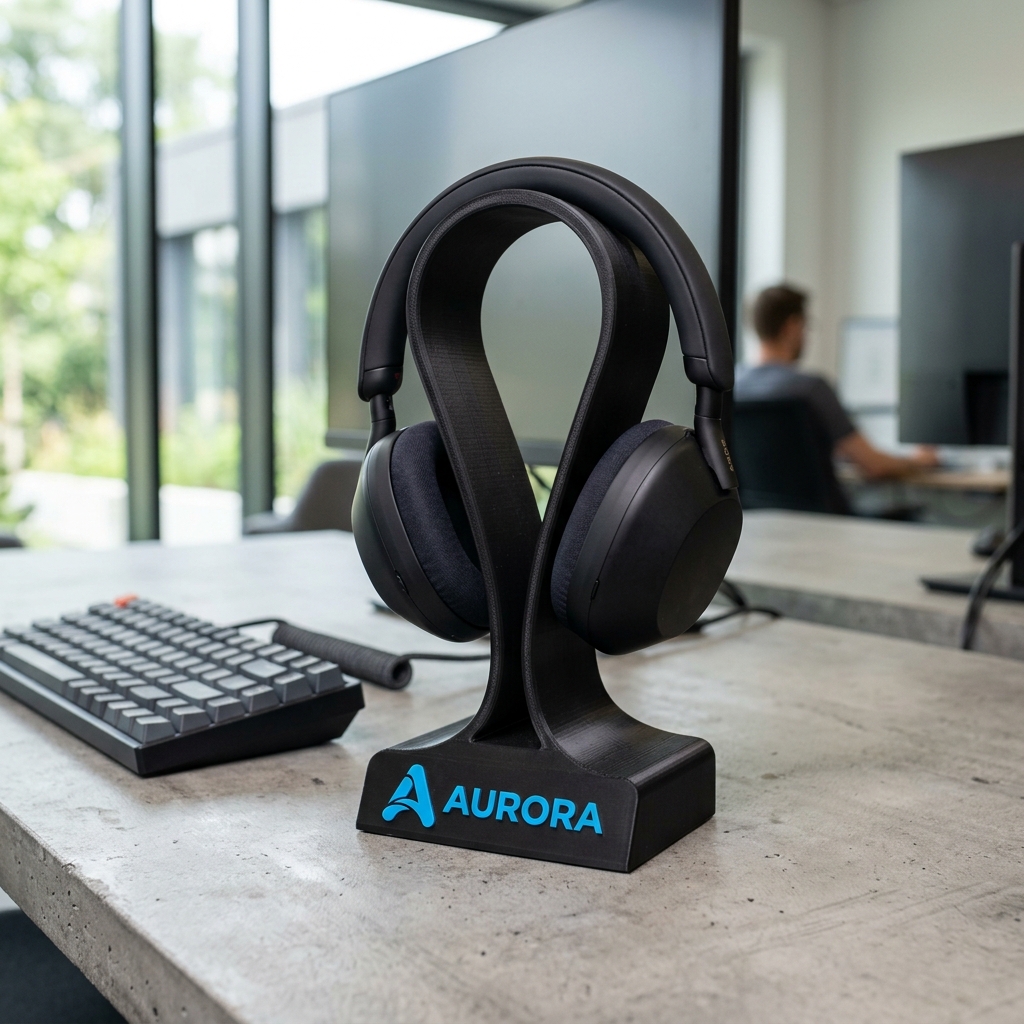Headset-Ständer mit Logo